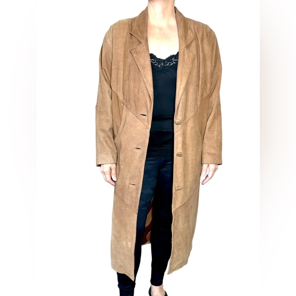 VINTAGE ULTRA SUEDE Trench adventure bound originals quality Wilsons size small